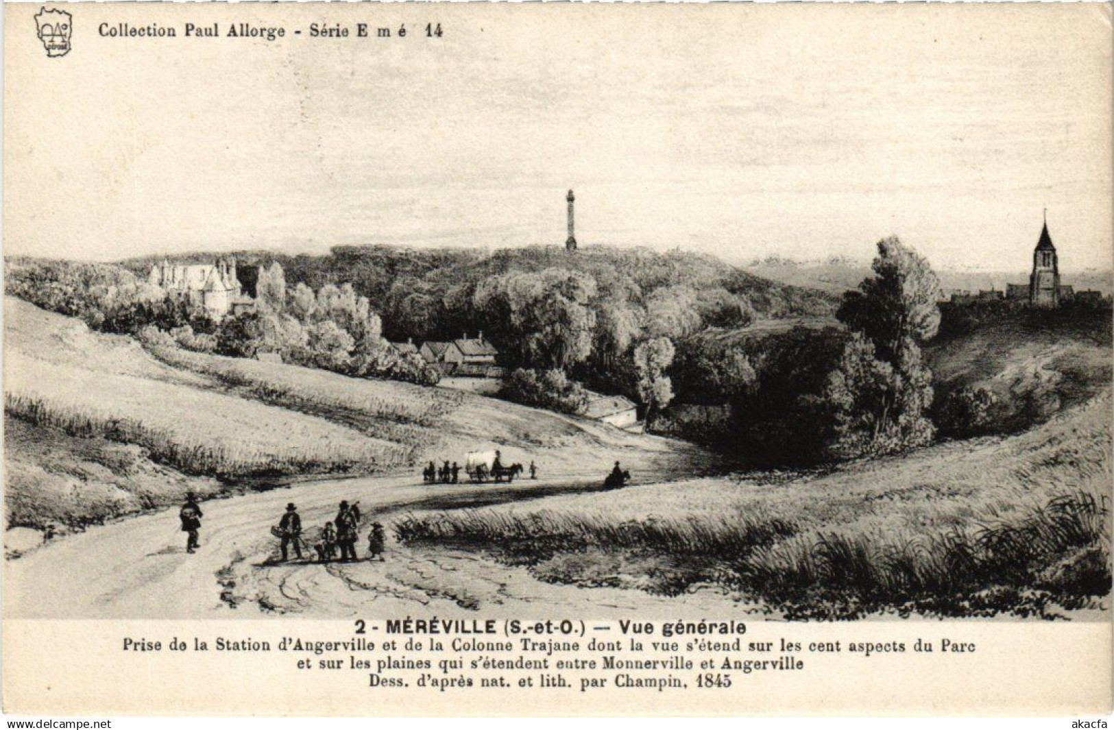 CPA MEREVILLE Vue Generale (1355051)