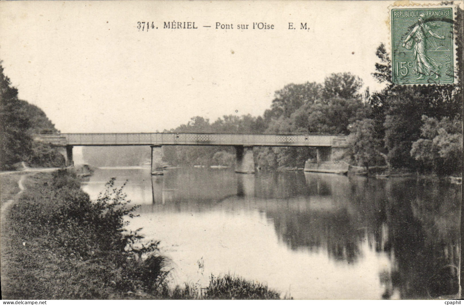 CPA Meriel Pont Sur I'Oise