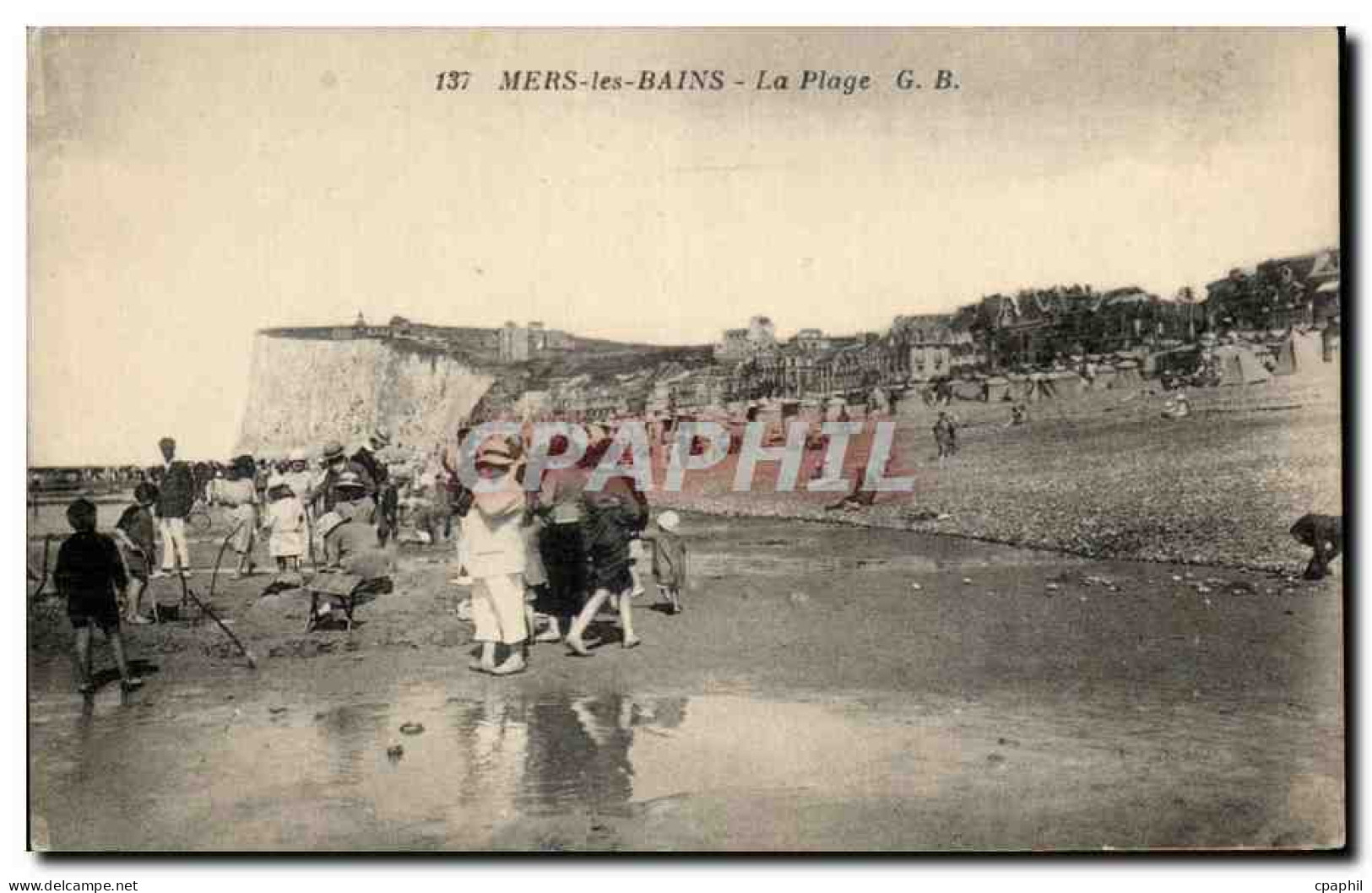 CPA Mers les Bains La plage