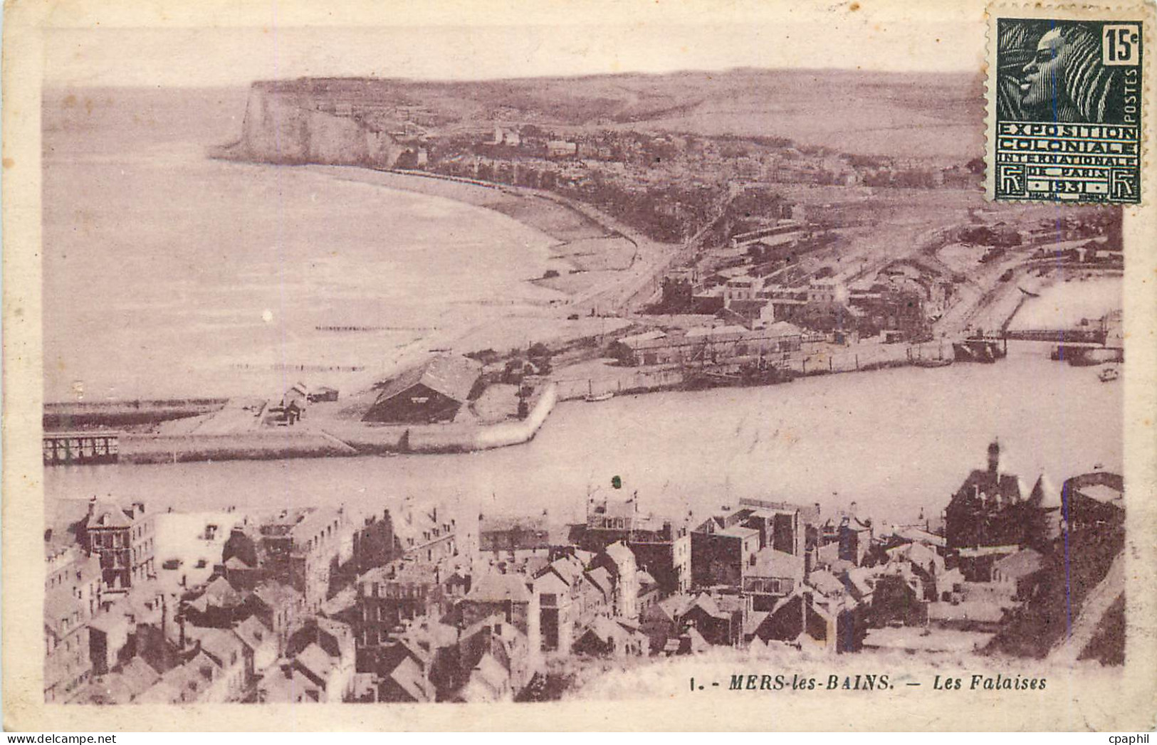 CPA Mers les Bains Les Falaises