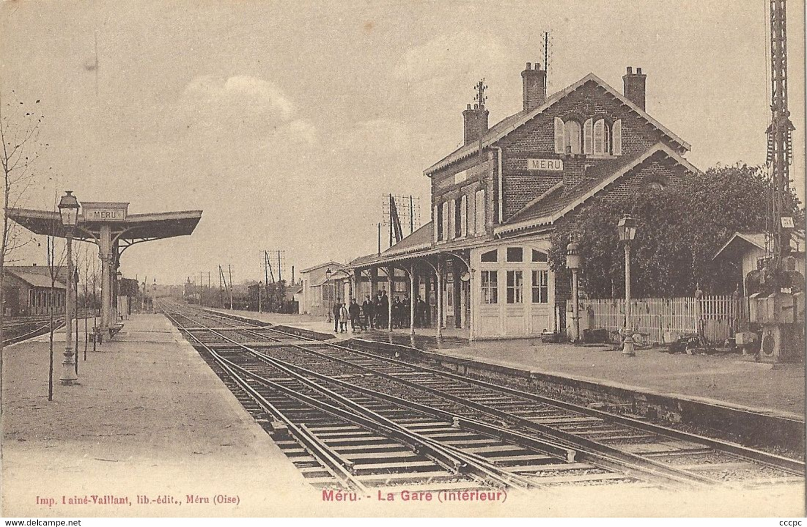 CPA Méru La Gare intérieur