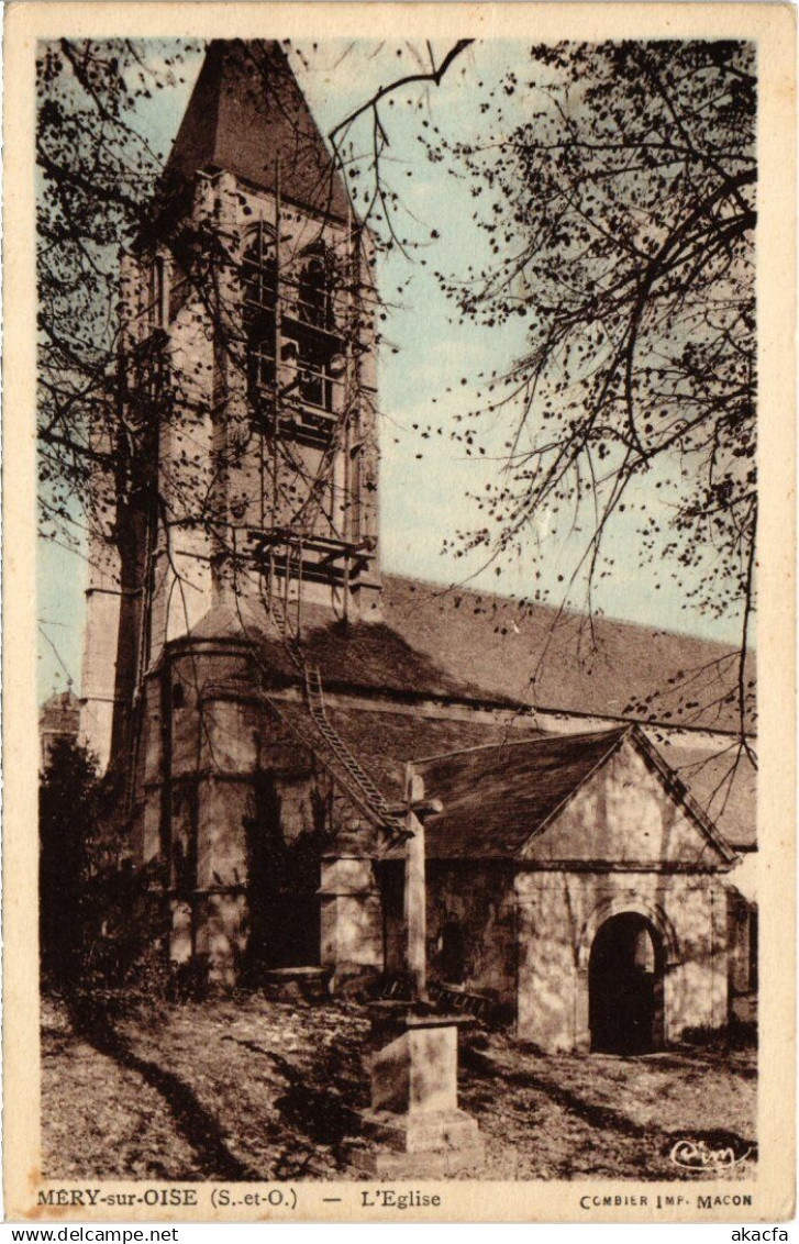 CPA Mery sur Oise L'Eglise FRANCE (1332691)
