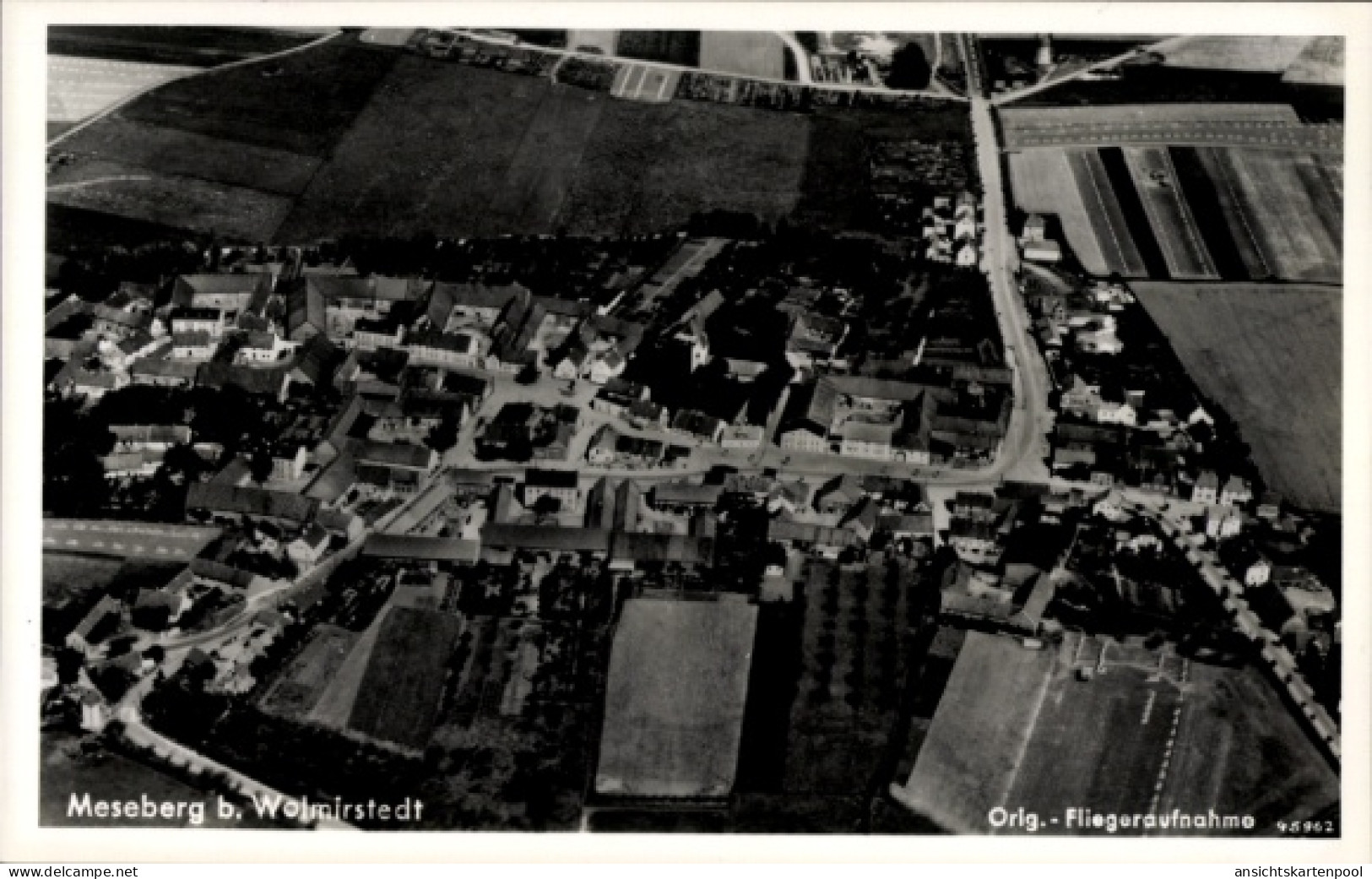 CPA Meseberg bei Wolmirstedt, Luftaufnahme