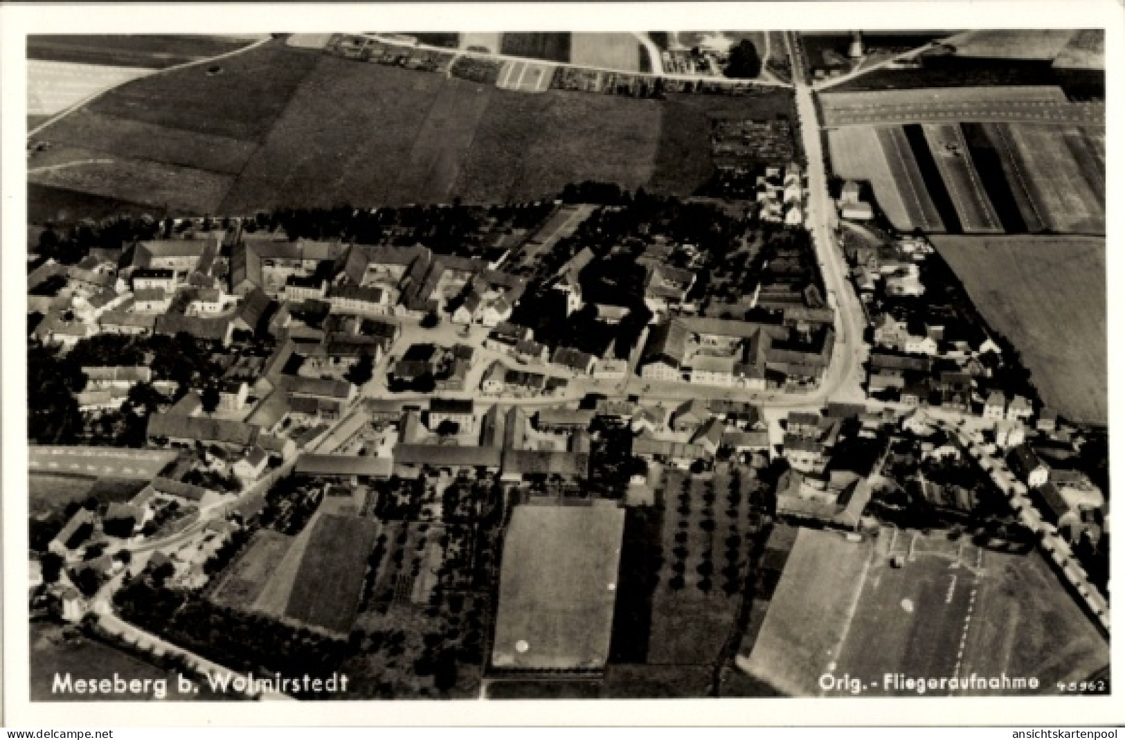 CPA Meseberg bei Wolmirstedt, Luftaufnahme