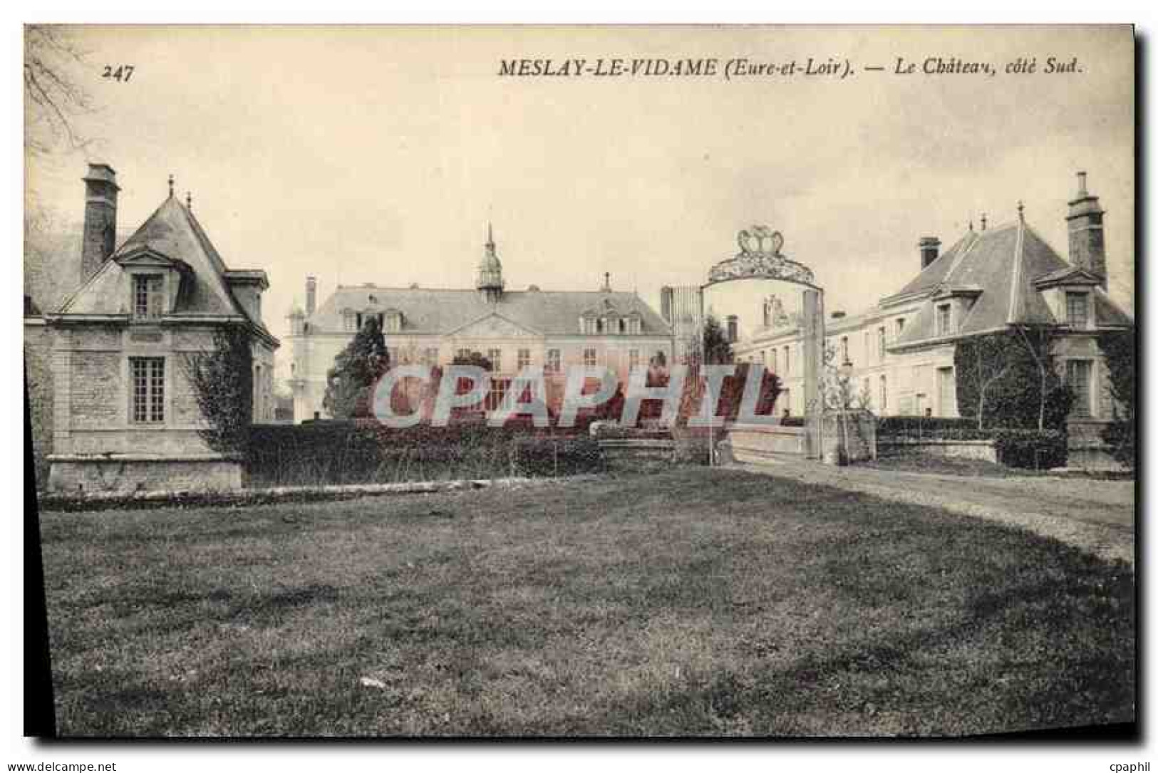 CPA Meslay le Vidame (E et L) Le Chateau