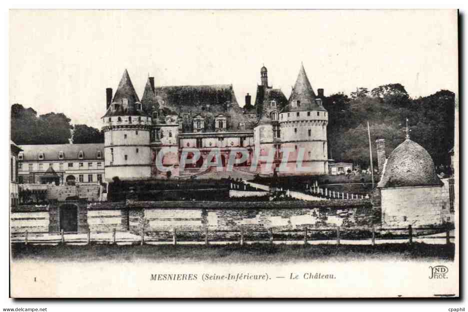 CPA Mesnieres Le chateau