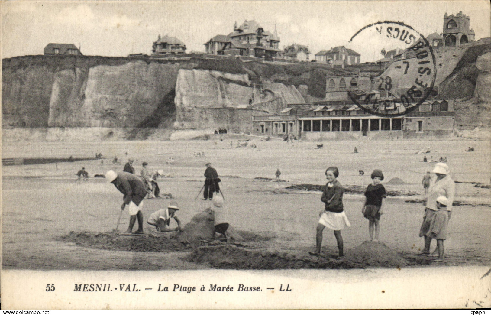 CPA Mesnil Val La Plage A Maree Basse