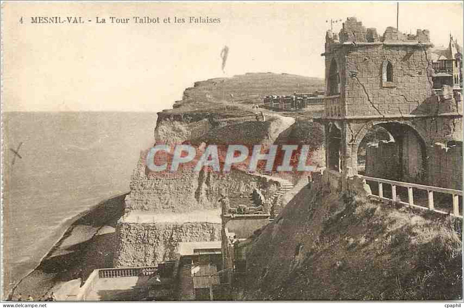 CPA Mesnil Val La Tour Talbot et les Falaises