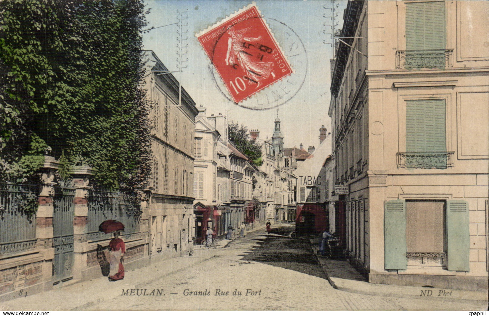 CPA Meulan Grande rue du fort
