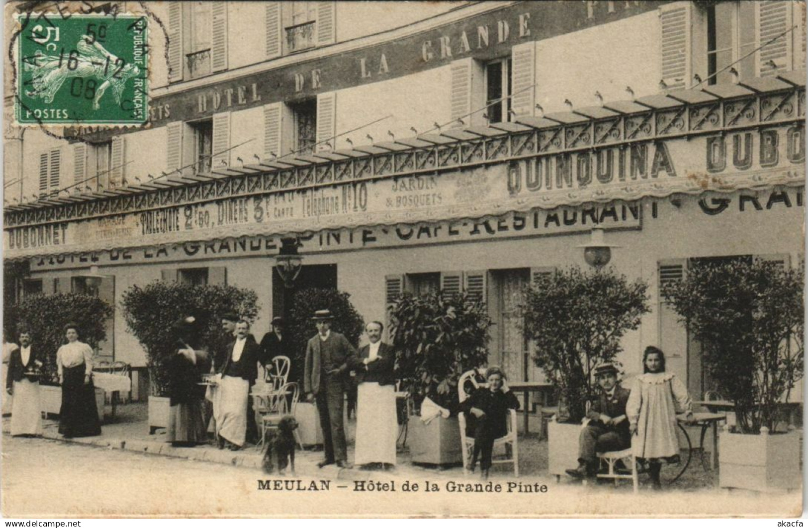 CPA MEULAN Hotel de la Grande Pinte (809888)