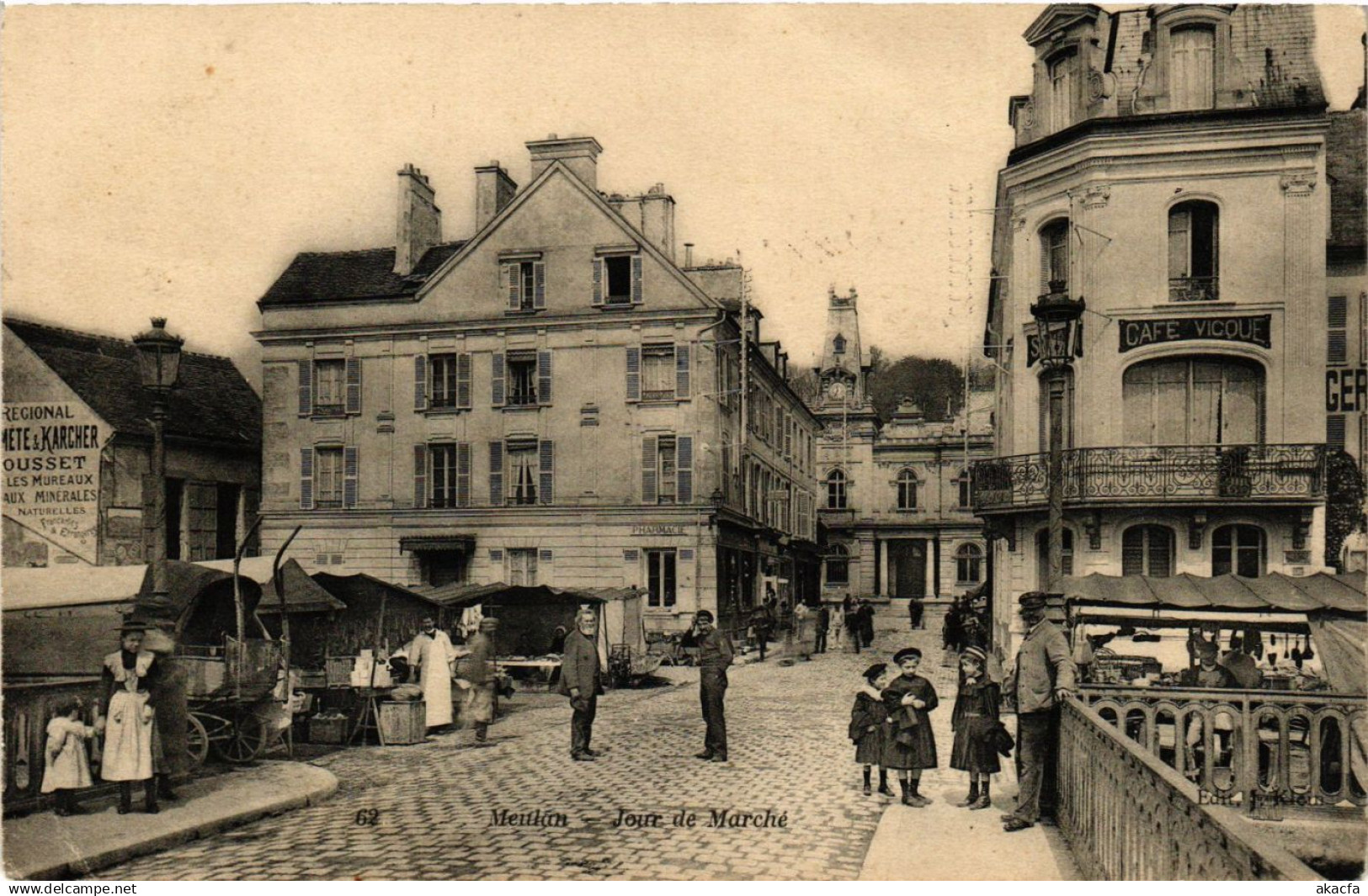 CPA MEULAN - Joure de Marché (359597)