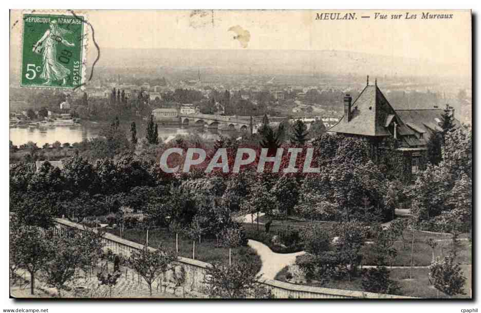 CPA Meulan Vue sur les Mureaux