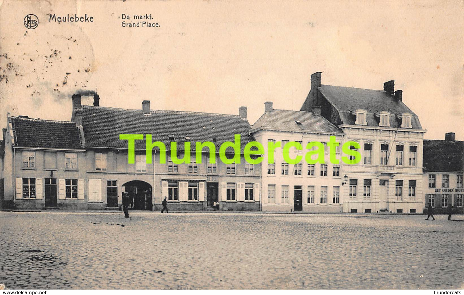 CPA MEULEBEKE DE MARKT GRAND PLACE