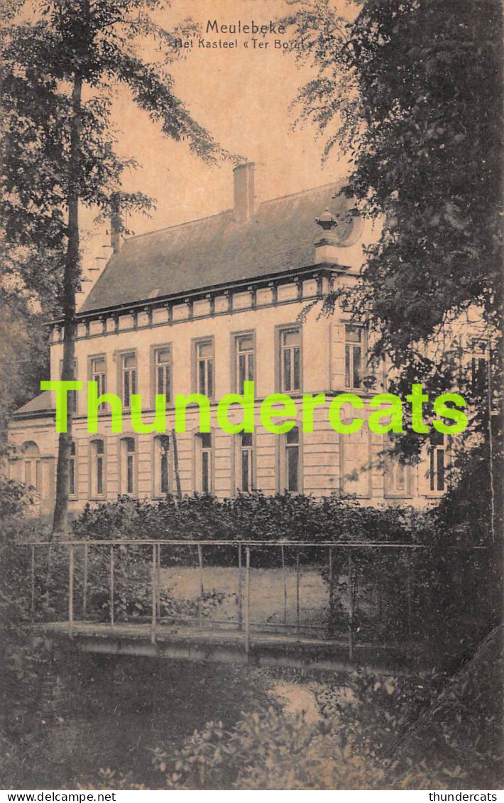 CPA MEULEBEKE HET KASTEEL TER BORGT