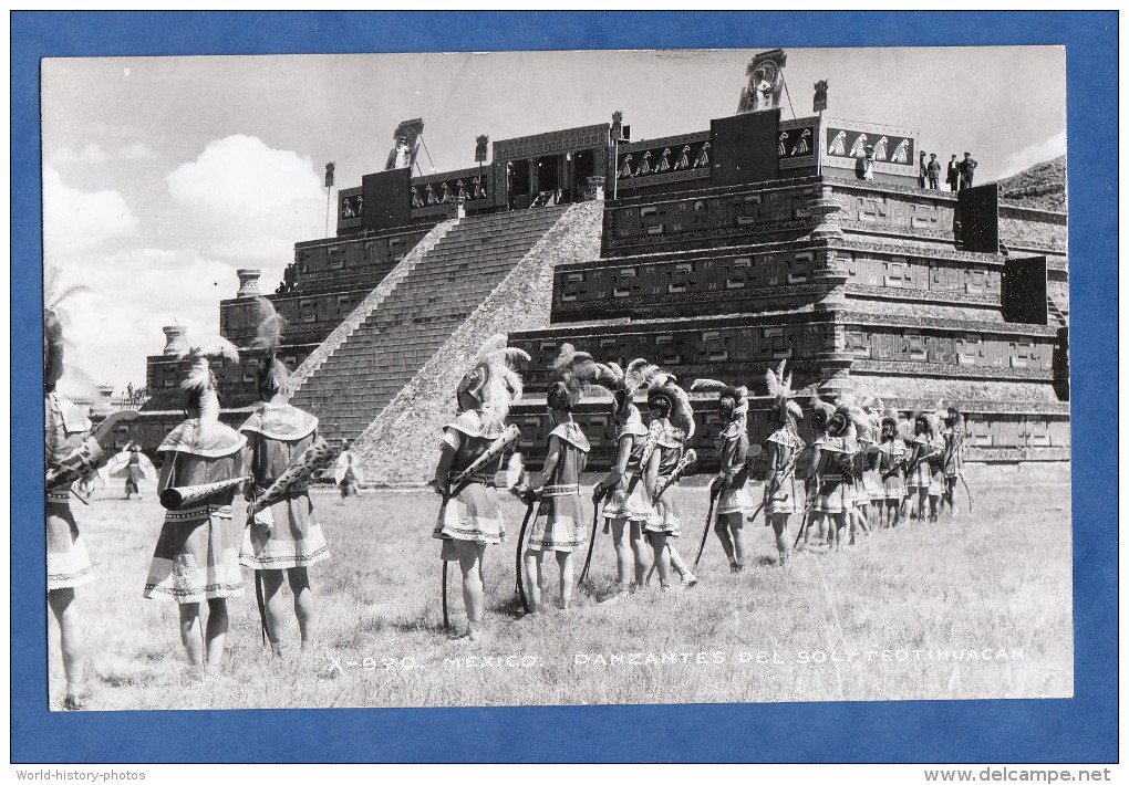 CPA - MEXICO - Danzantes del Sol - Teotihuacan - San Martín de las Pirámides - Danse Piramide Costume Maya Mayan