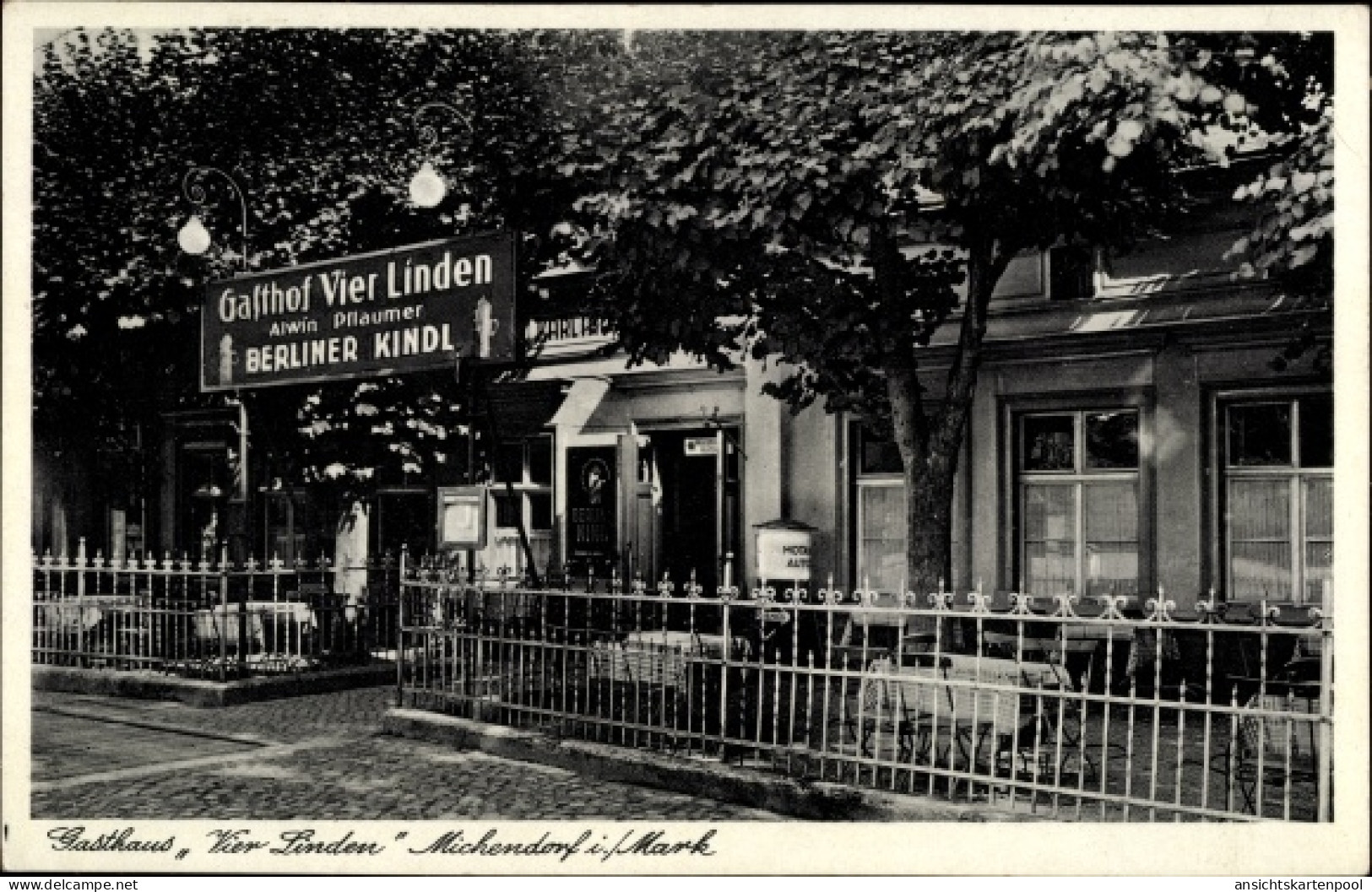 CPA Michendorf in der Mark, Gasthaus Vier Linden