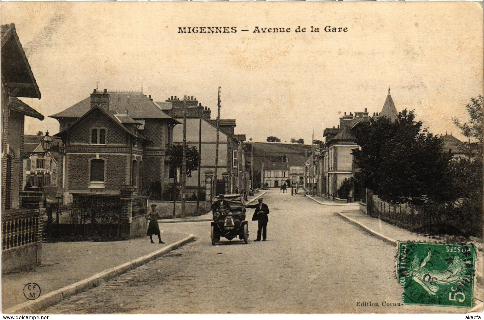 CPA Migennes Avenue de la Gare (1478770)