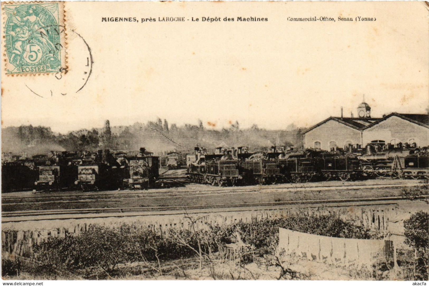 CPA Migennes Depot des Machines (1478784)
