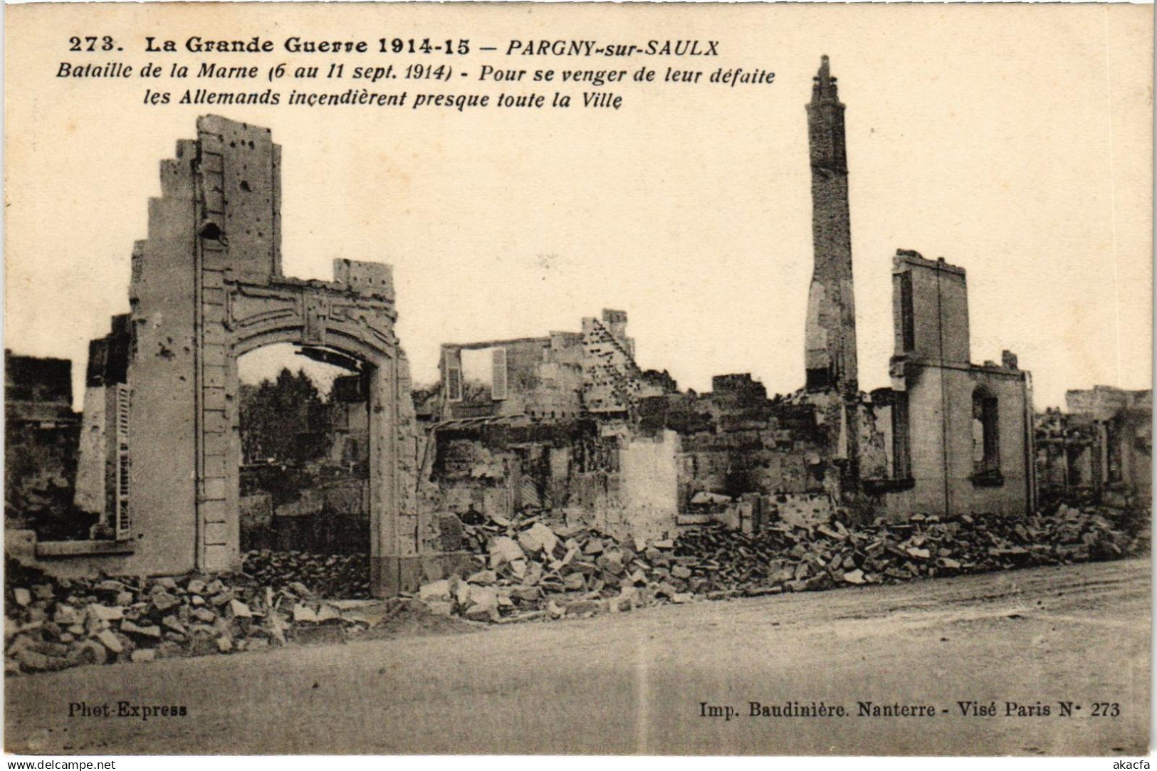 CPA Militaire - PARGNY-sur-SAULX - Bataille de la MARNE (91704)