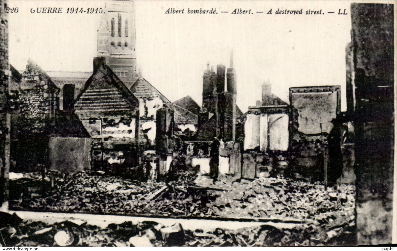 CPA Militaria Albert bombarde