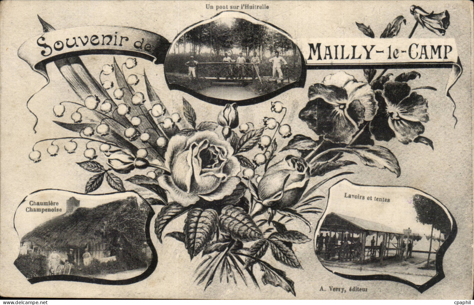 CPA Militaria Mailly le Camp Souvenir