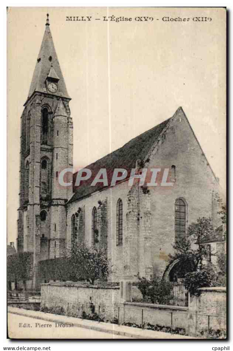 CPA Milly la Foret L eglise