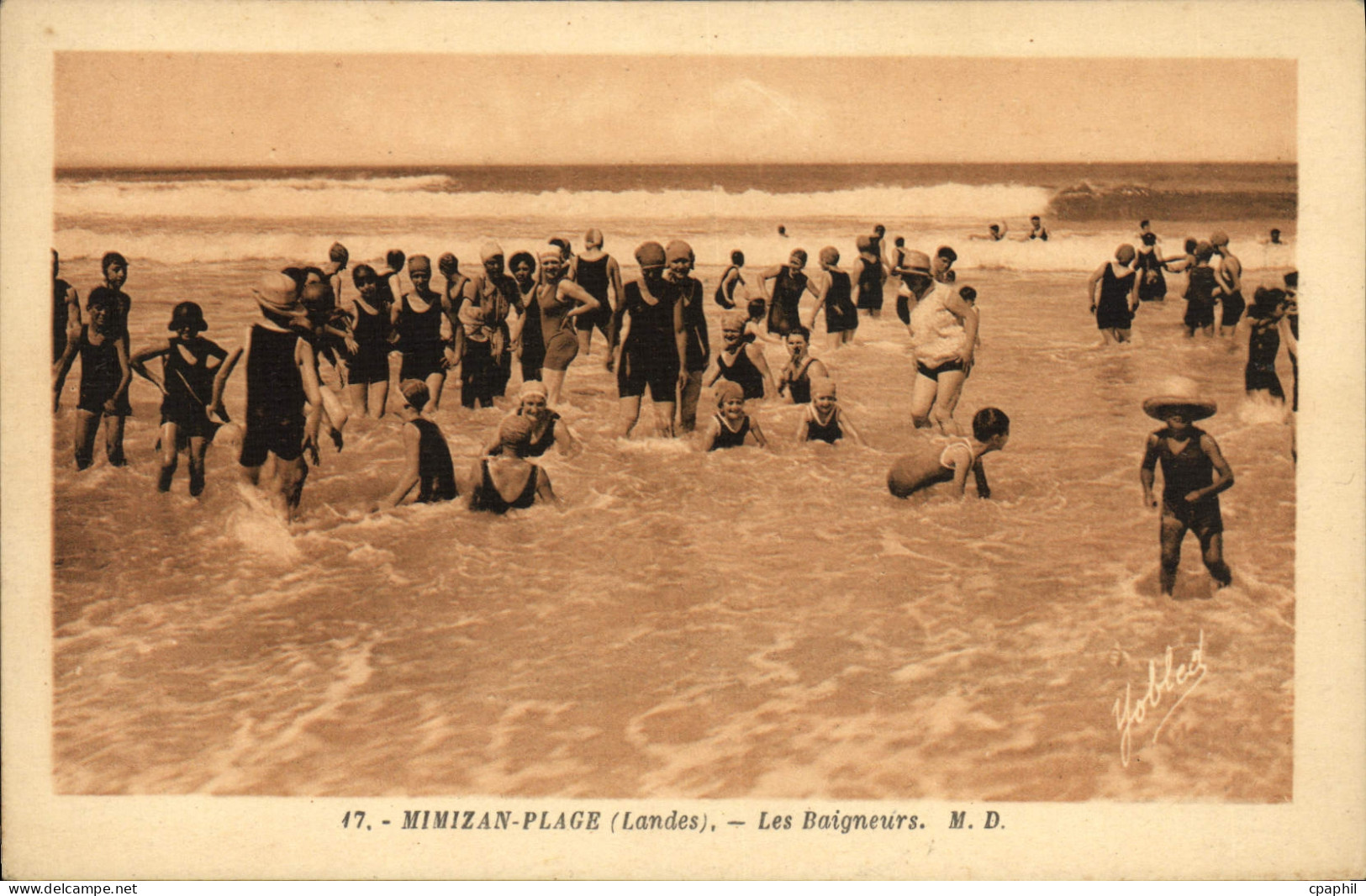 CPA Mimizan Plage Les Baigneurs