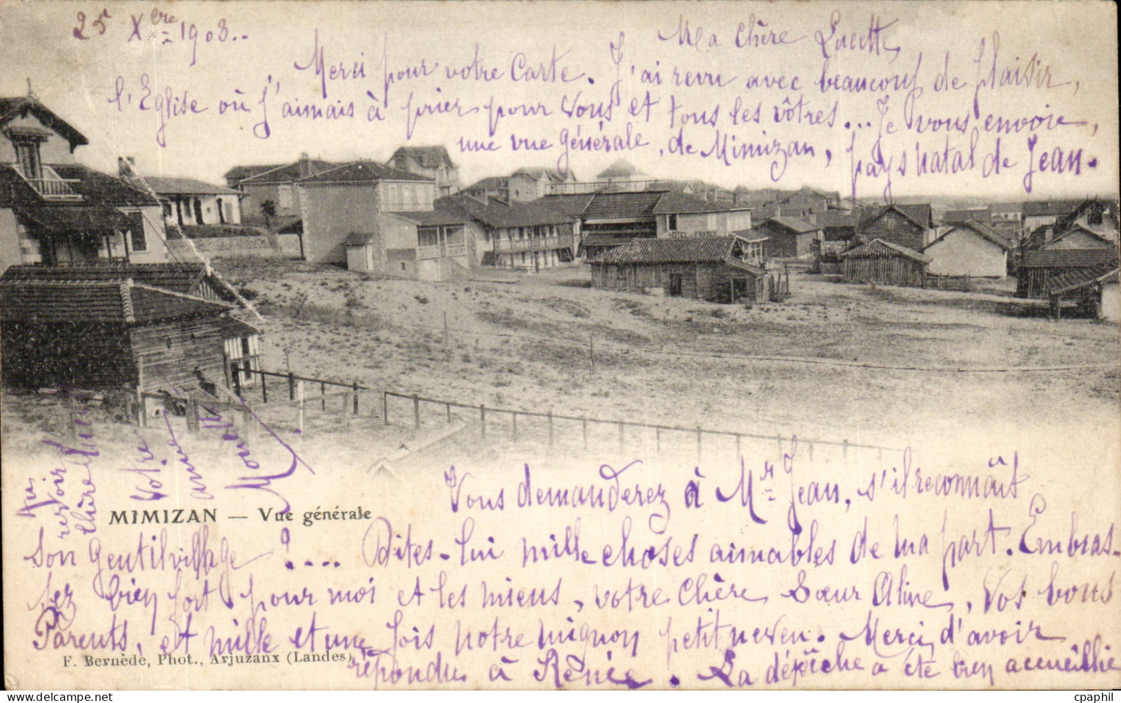 CPA Mimizan Vue generale