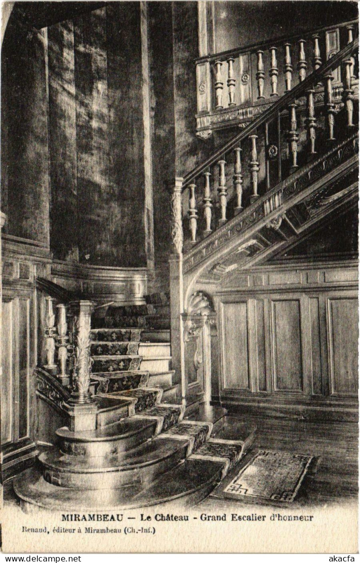CPA MIRAMBEAU - Le Chateau - Grand Escalier d'honneur (975636)
