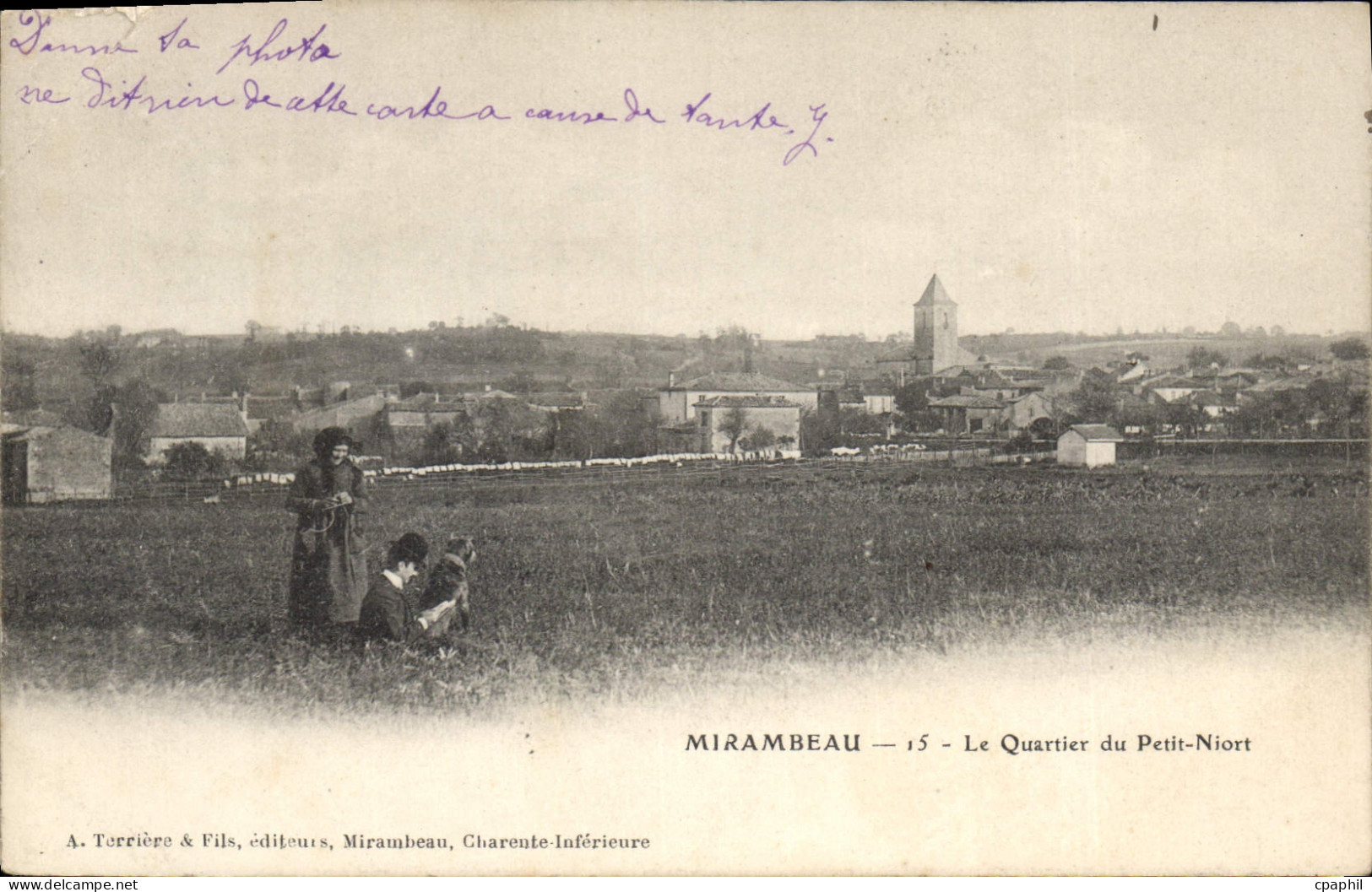 CPA Mirambeau Le Quartier Du Petit Niort
