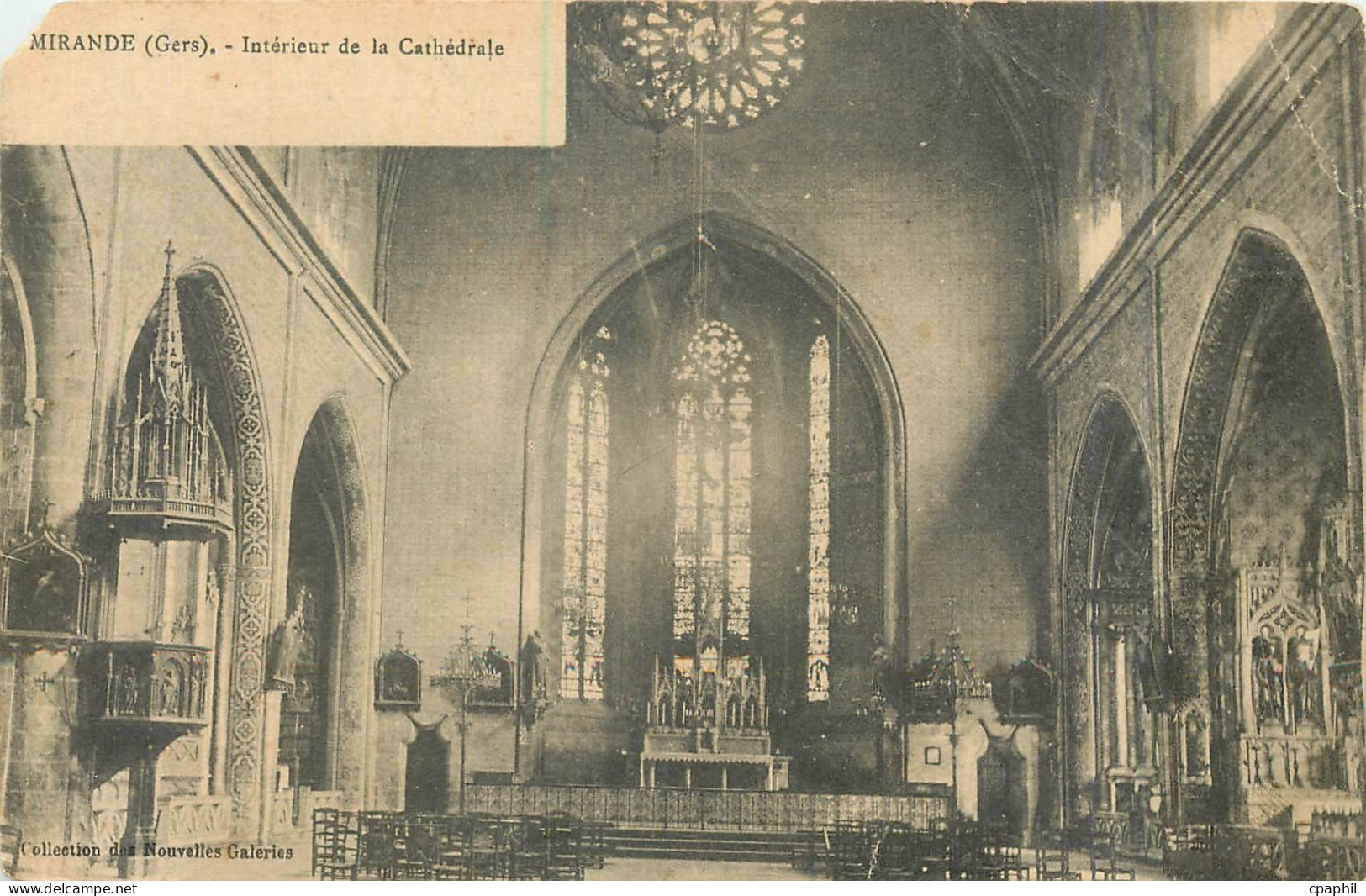 CPA Mirande - Interieur de la Cathedrale