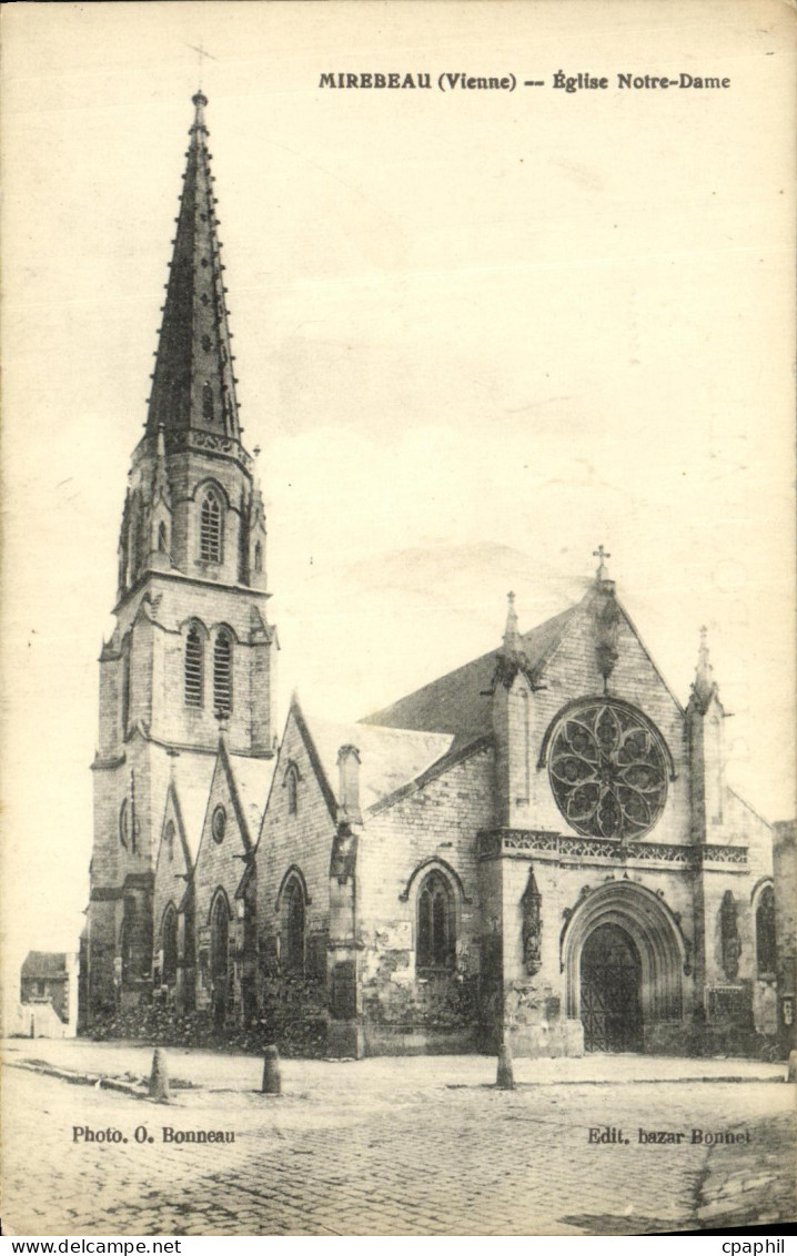 CPA Mirebeau Eglise Notre Dame