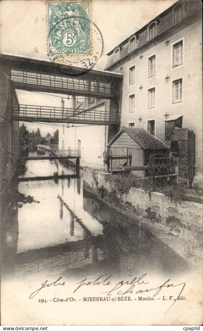 CPA Mirebeau sur Beze Moulin