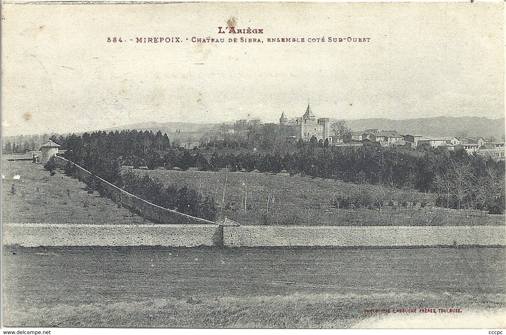 CPA Mirepoix Château de Sibra Ensemble côté Sud-Ouest