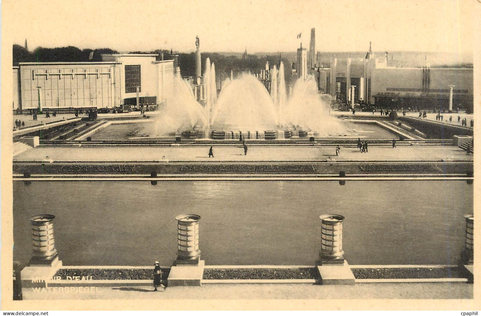 CPA Miroir d'eau Bruxelles