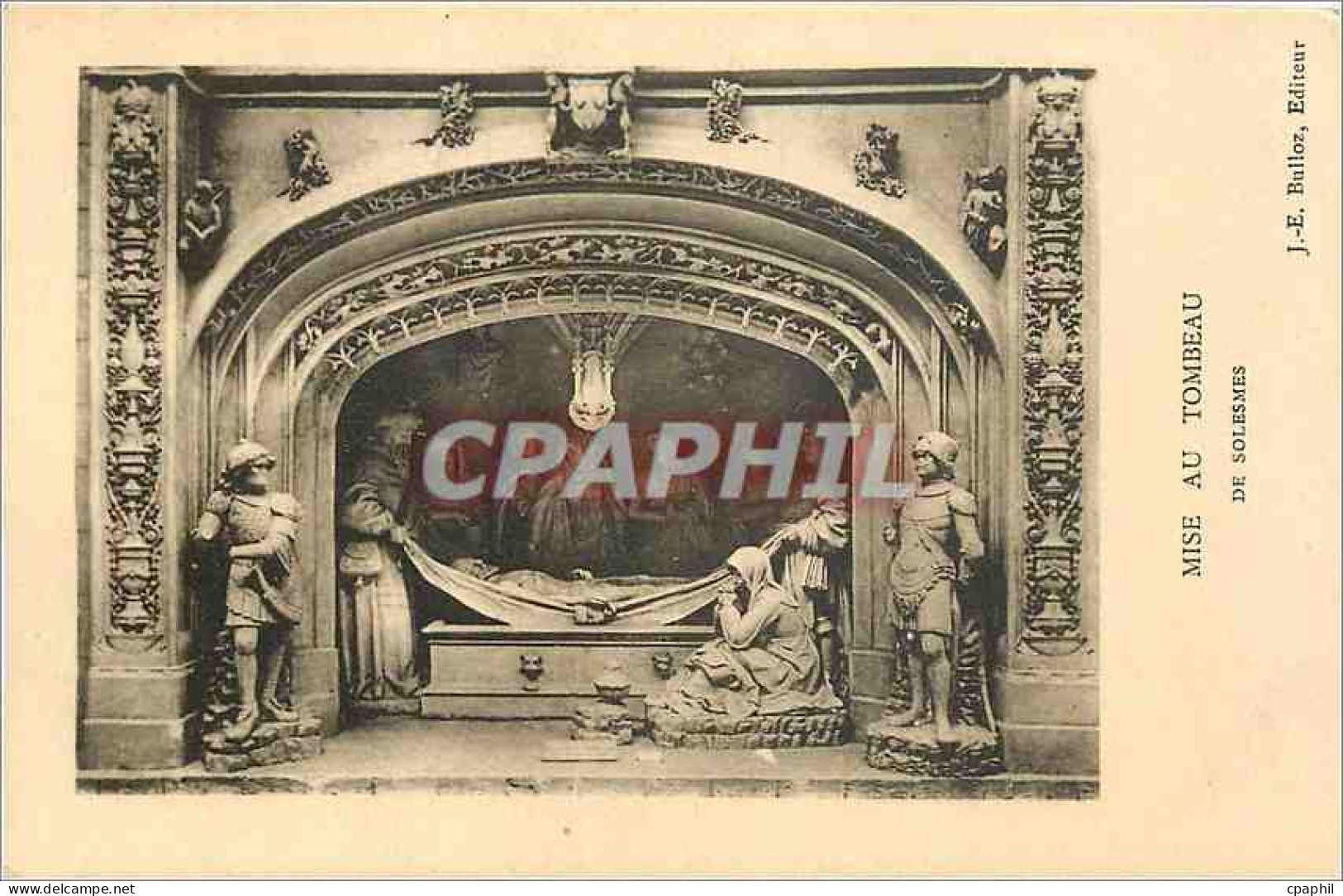 CPA Mise au Tombeau des Solesmes