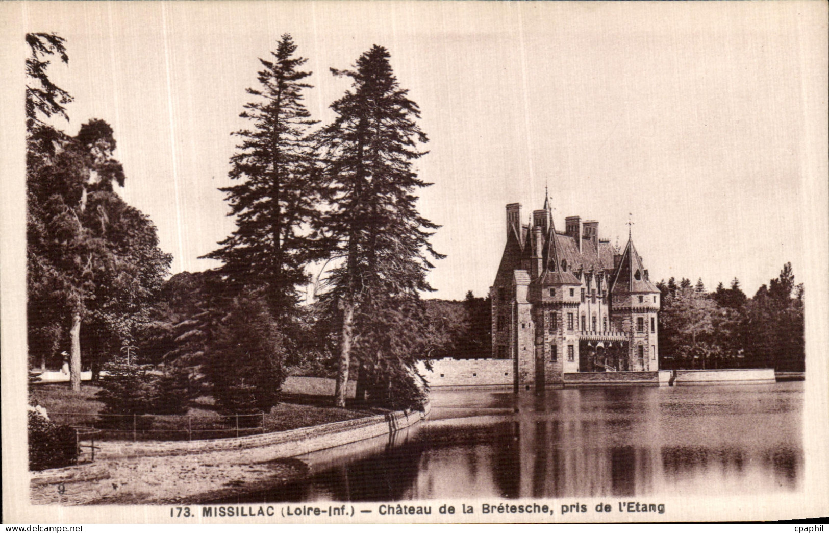 CPA Missillac Chateau de la Bretesche Pris de l Etang