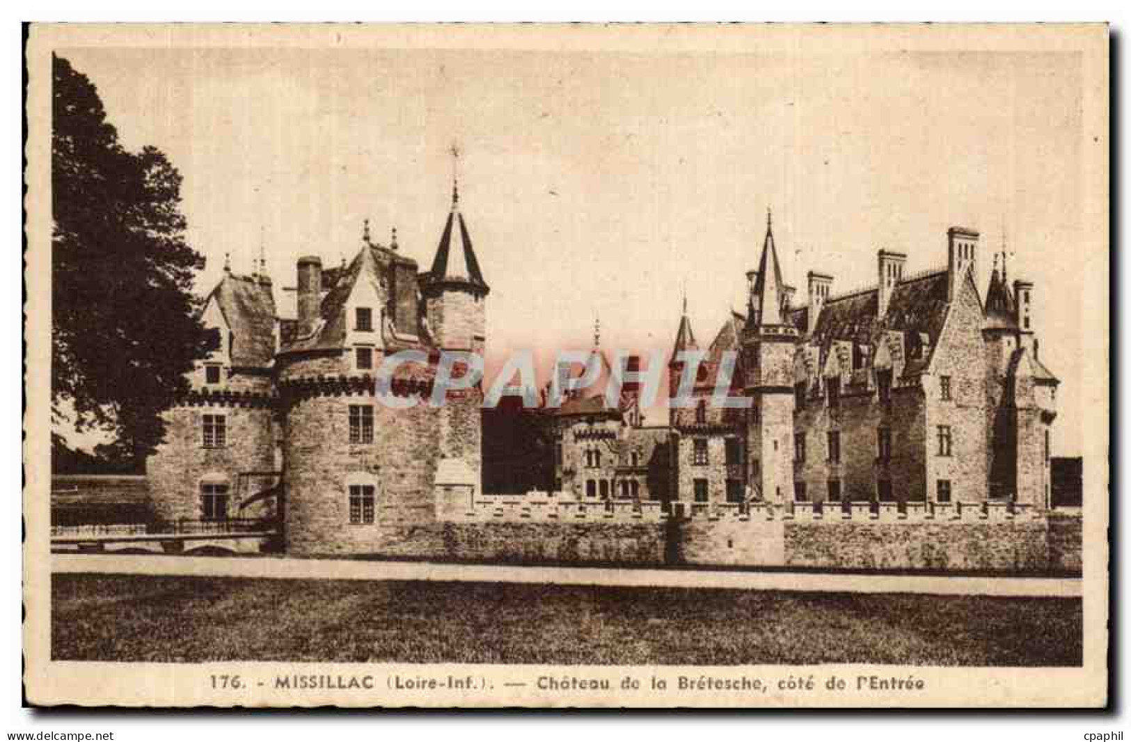 CPA Missillac (Loire inf) Chateau de la Bretesche cote de I Entree