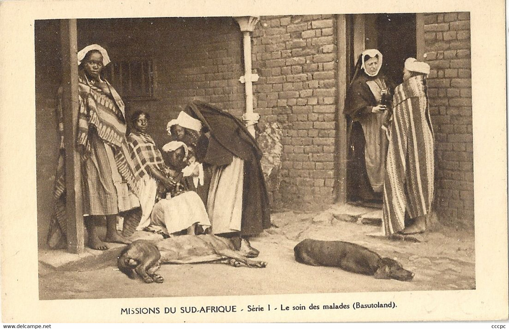 CPA Missions du Sud-Afrique Le soin des malades - Basutoland
