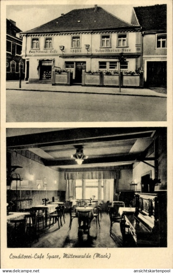 CPA Mittenwalde Mark, Konditorei Cafe Sparr, Yorckstraße 55