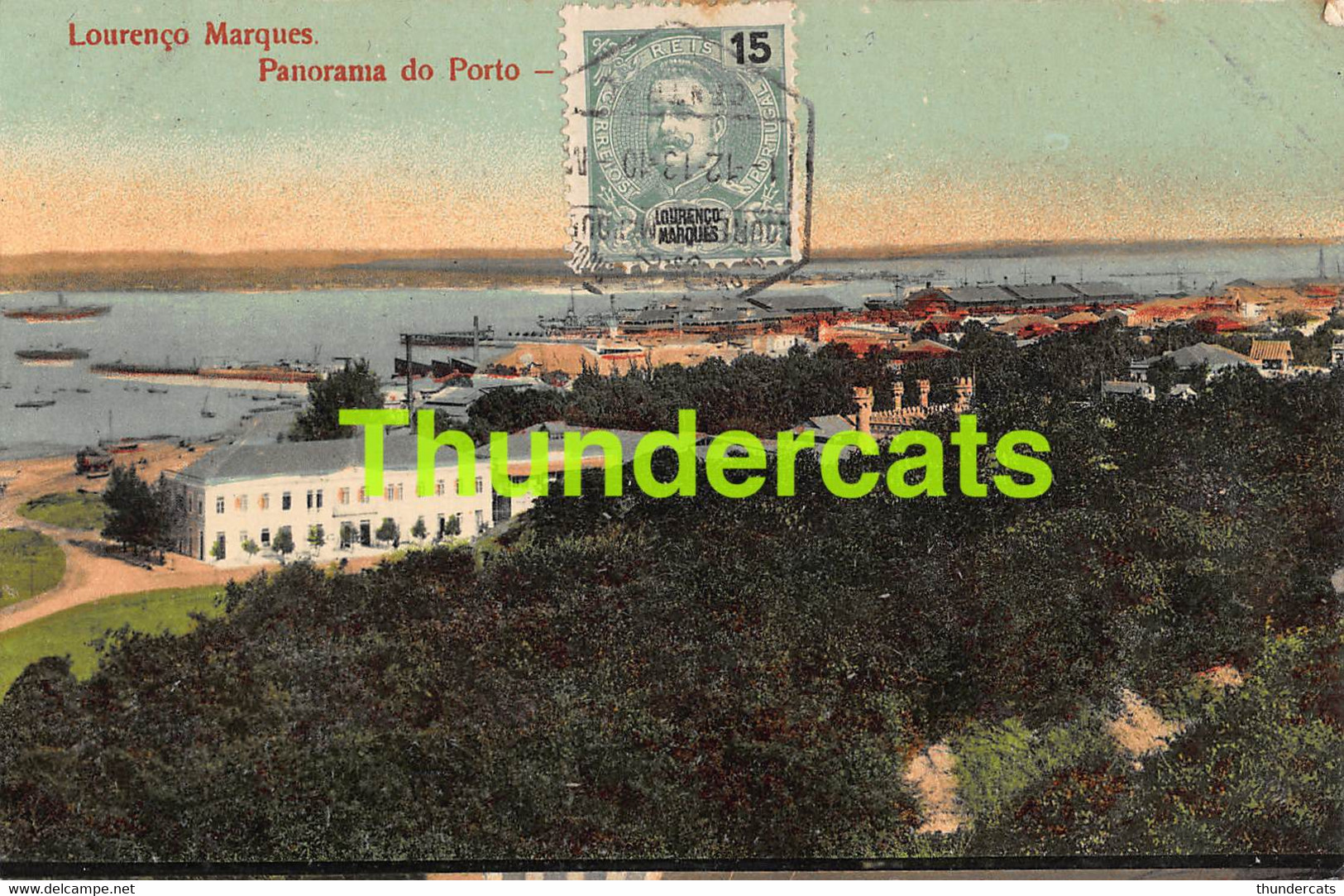 CPA MOCAMBIQUE MOSAMBIK LOURENCO MARQUES PANORAMA DO PORTO