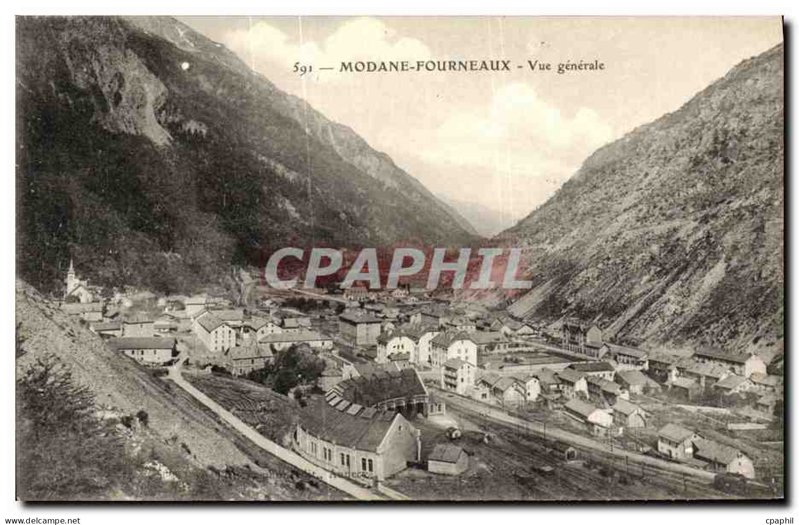 CPA Modane Fourneaux Vue Generale