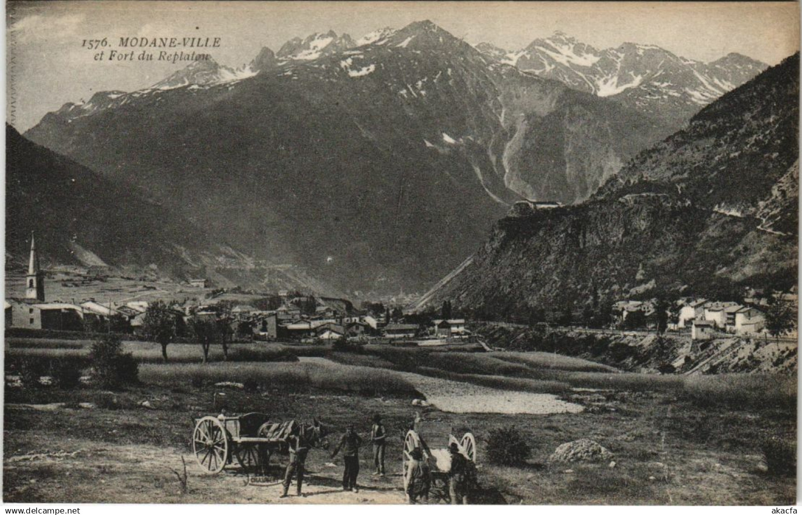 CPA MODANE Modane-Ville et Fort du Replaton (1195330)