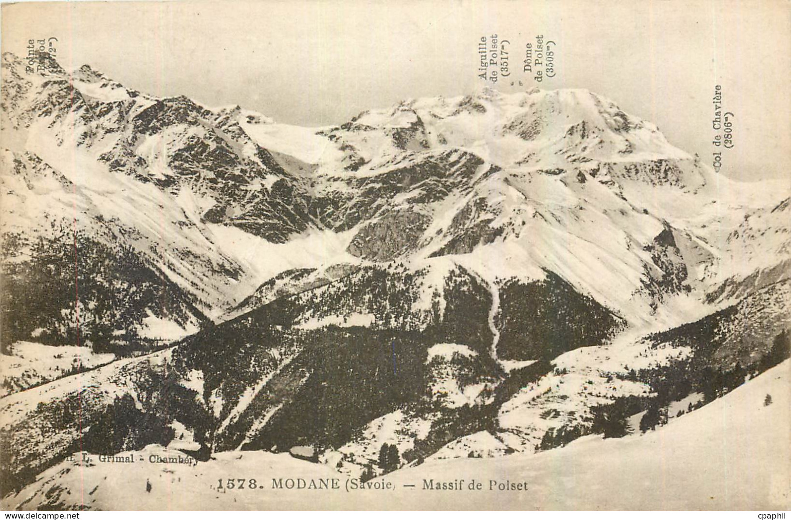 CPA Modane Savoie Massif de Poiset
