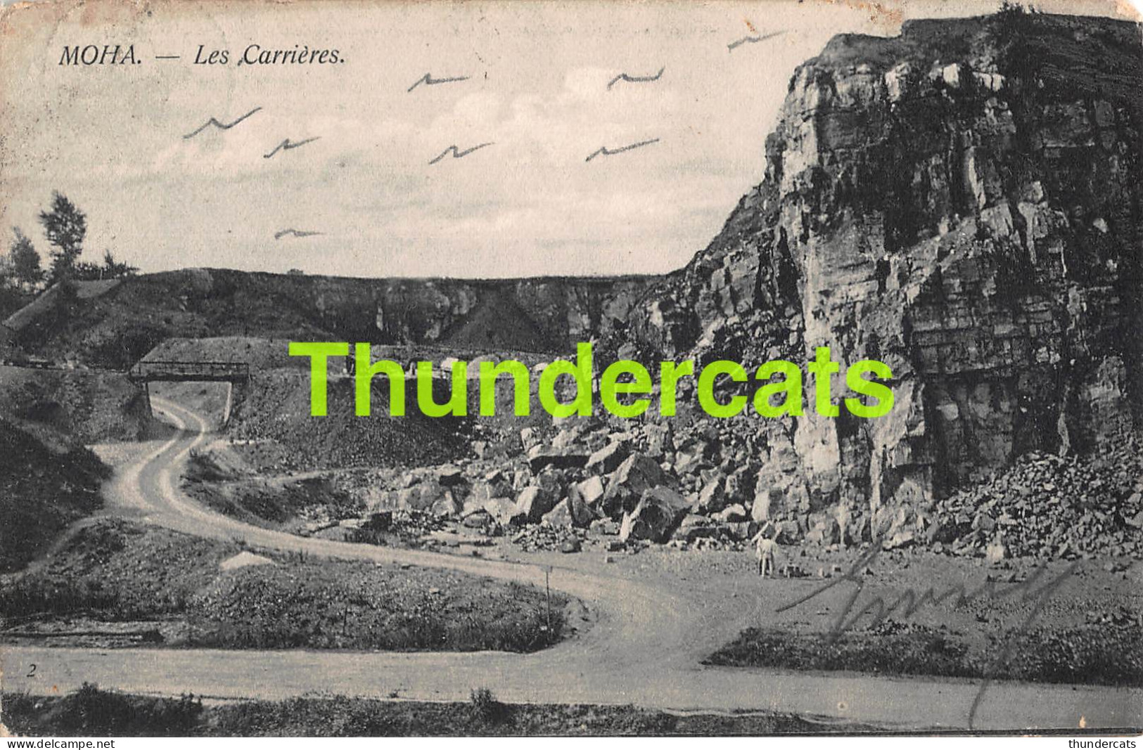 CPA MOHA LES CARRIERES WANZE ( PETITE MANQUE AU COIN )