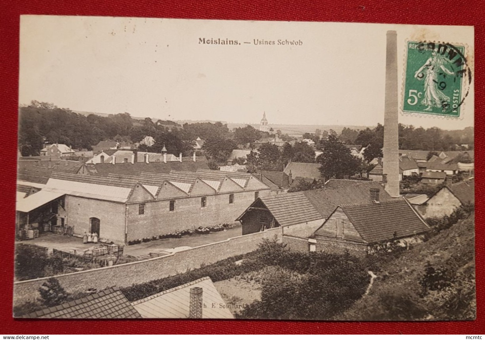 CPA - Moislains - Usines Schwob