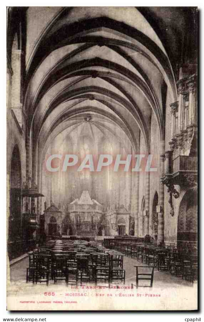 CPA Moissac de l'eglise St Pierre