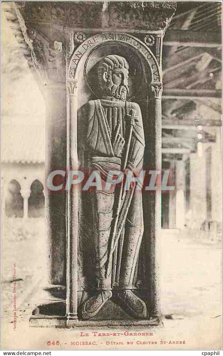 CPA Moissac Detail du Cloitre St Andre