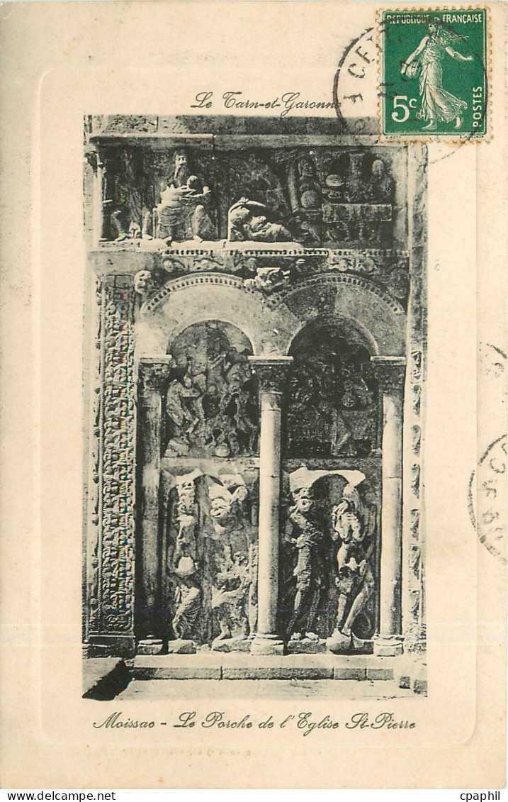 CPA moissac-le Poche de l'Eglise St Pierre
