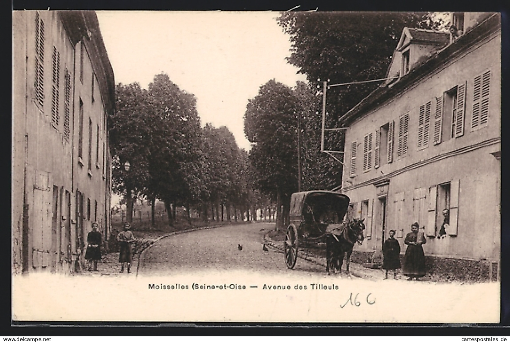 CPA Moisselles, Avenue des Tilleuls